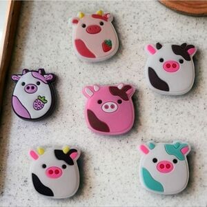 Squishmallows 6-pc Shoe Charms Jewelry Croc Charms Cow Farm Animals